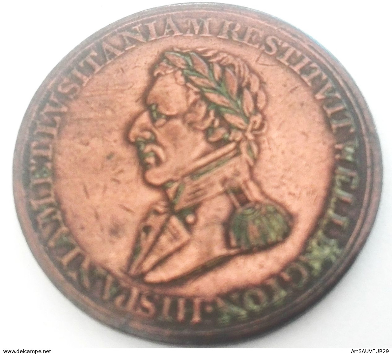 , Jeton  , Wellington, Victoire à Salamanque, 1812, , Bronze - Andere & Zonder Classificatie