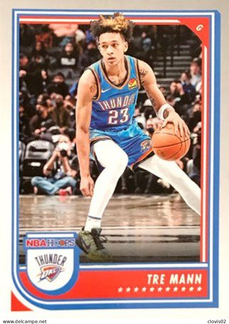 205 Tre Mann - Oklahoma City Thunder - Carte Panini 2022-2023 NBA Hoops Base Cards - Sonstige & Ohne Zuordnung