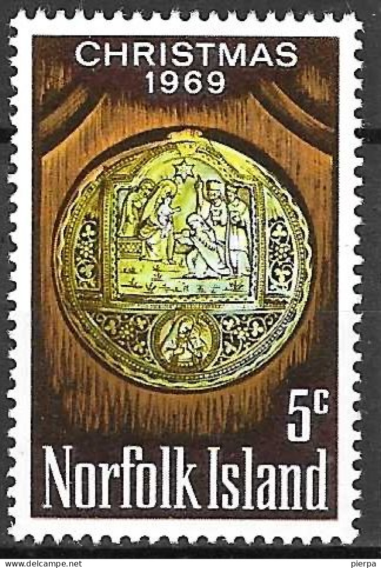 NORFOLK - 1969 - NATALE - NUOVO MNH** (YVERT 104 - MICHEL 104) - Isla Norfolk