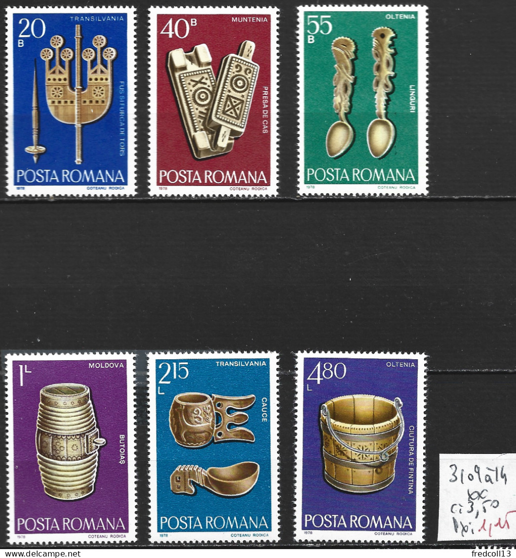 ROUMANIE 3109 à 14 ** Côte 3.50 € - Unused Stamps