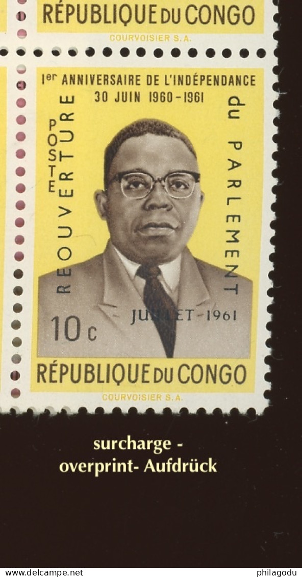 445/453 Surch. REOUVERTURE DU PARLEMENT  Qualité Grand LUXE. Postfris  10 Séries   Cote.90-€ - Unused Stamps