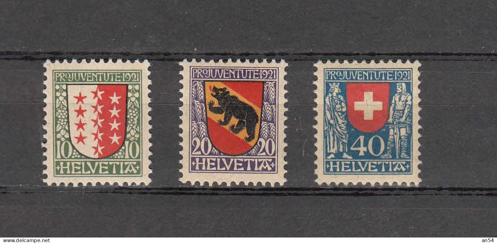 PJ   1921     N° J18 à J20   NEUFS**    COTE 50.00        CATALOGUE SBK - Unused Stamps