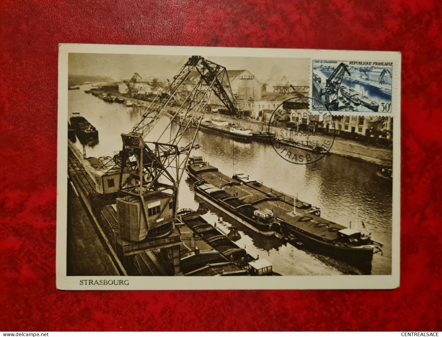 Carte 1956 MAXI  PORT DE STRASBOURG - Non Classés