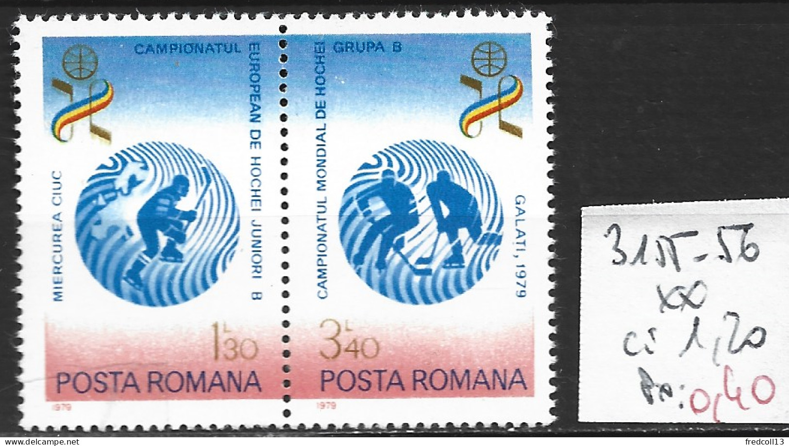 ROUMANIE 3155-56 ** Côte 1.20 € - Unused Stamps