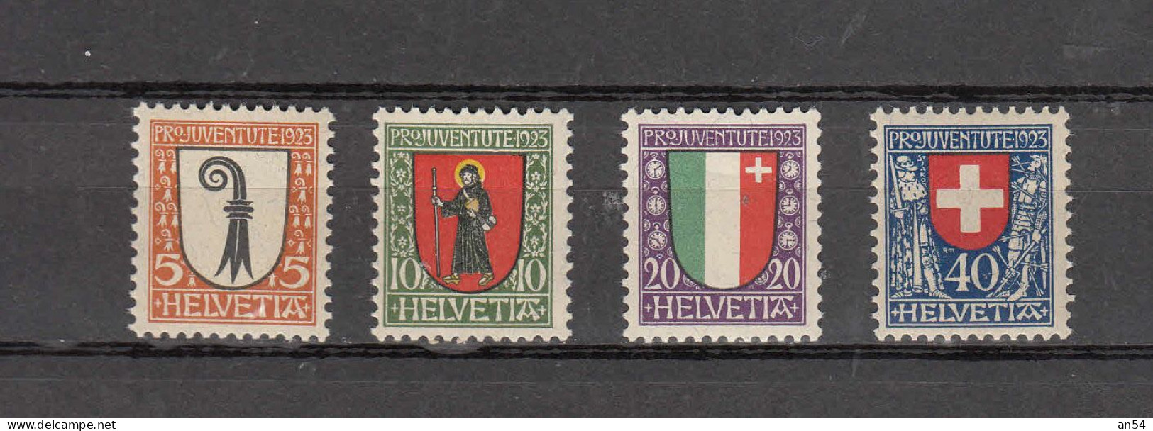 PJ   1923     N° J25 à J28   NEUFS**    COTE 40.00        CATALOGUE SBK - Unused Stamps