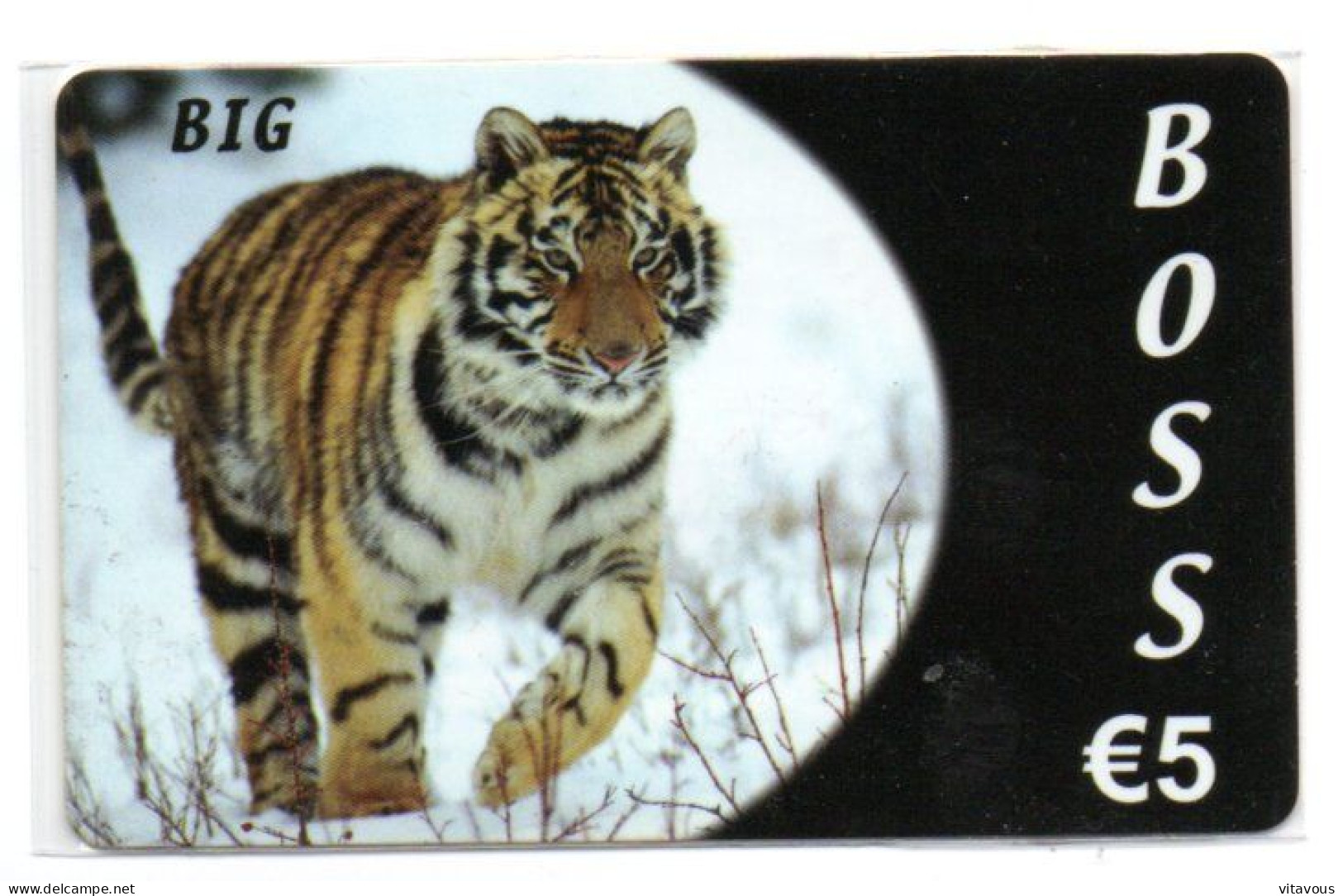 Tigre Animal  Carte Prépayée Belgique Card  (K 103) - Carte GSM, Ricarica & Prepagata