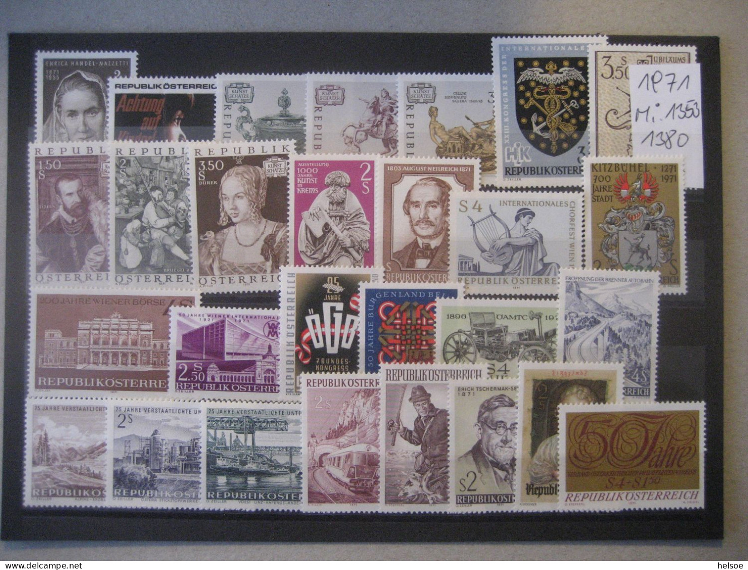 Österreich- Ganze Jahrgänge 1971, MiNr. 1353-1380 ** Ungebraucht - Años Completos