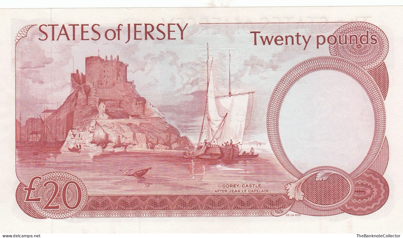 Jersey 20 Pounds  ND 1976 QEII P-14 UNC Leslie May Sign - Jersey