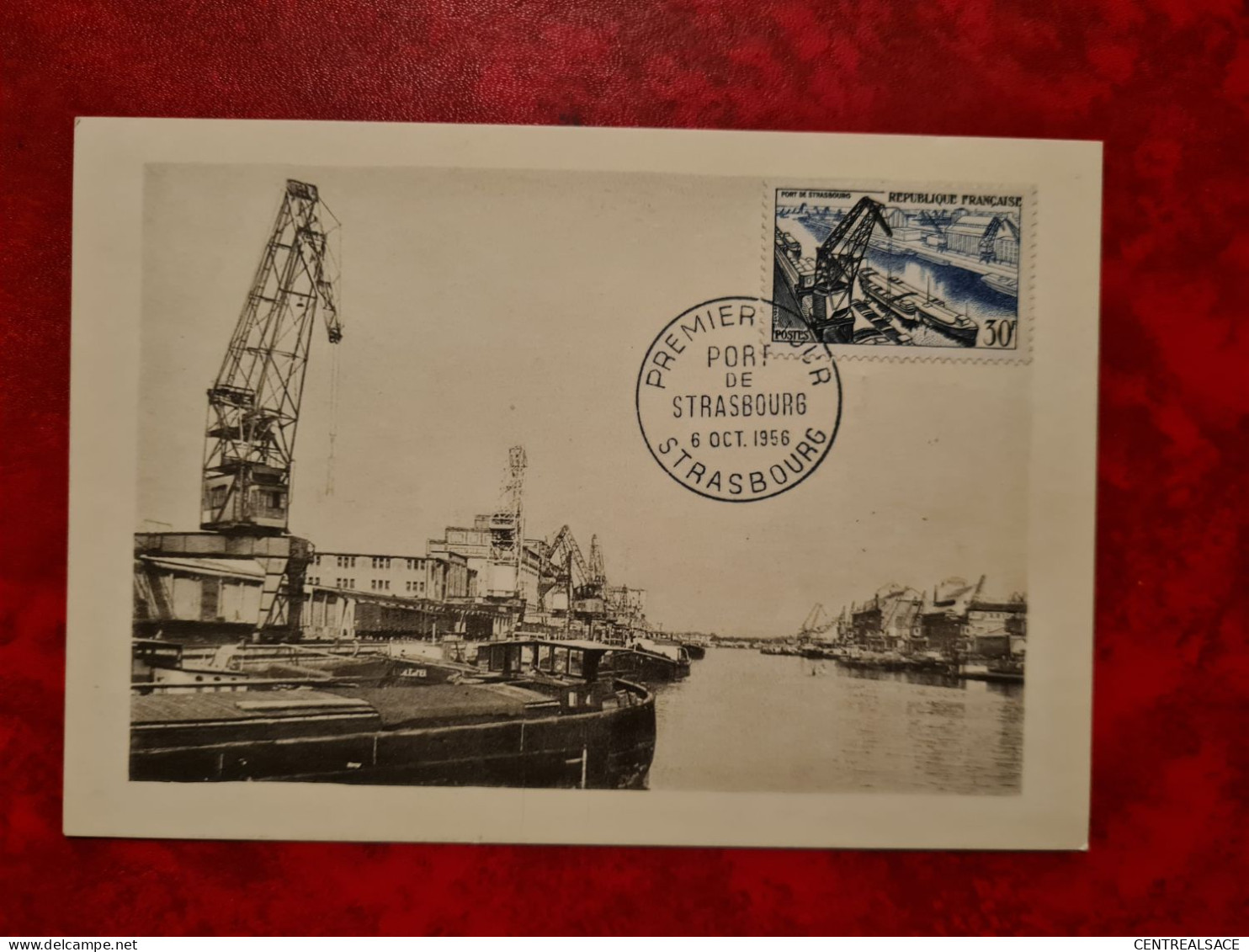 Carte 1956 MAXI  PORT DE STRASBOURG - Non Classés