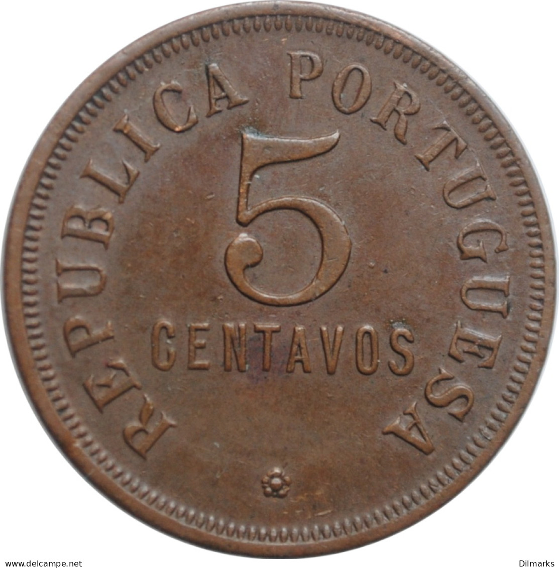 Angola 5 Centavos 1923, XF, &quot;Portuguese Colony (1921 - 1974)&quot; - Portugal