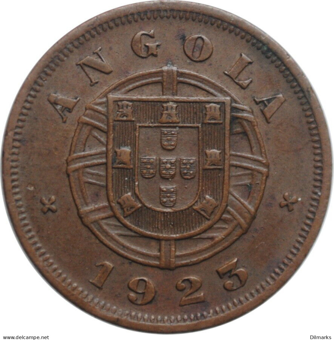 Angola 5 Centavos 1923, XF, &quot;Portuguese Colony (1921 - 1974)&quot; - Portugal