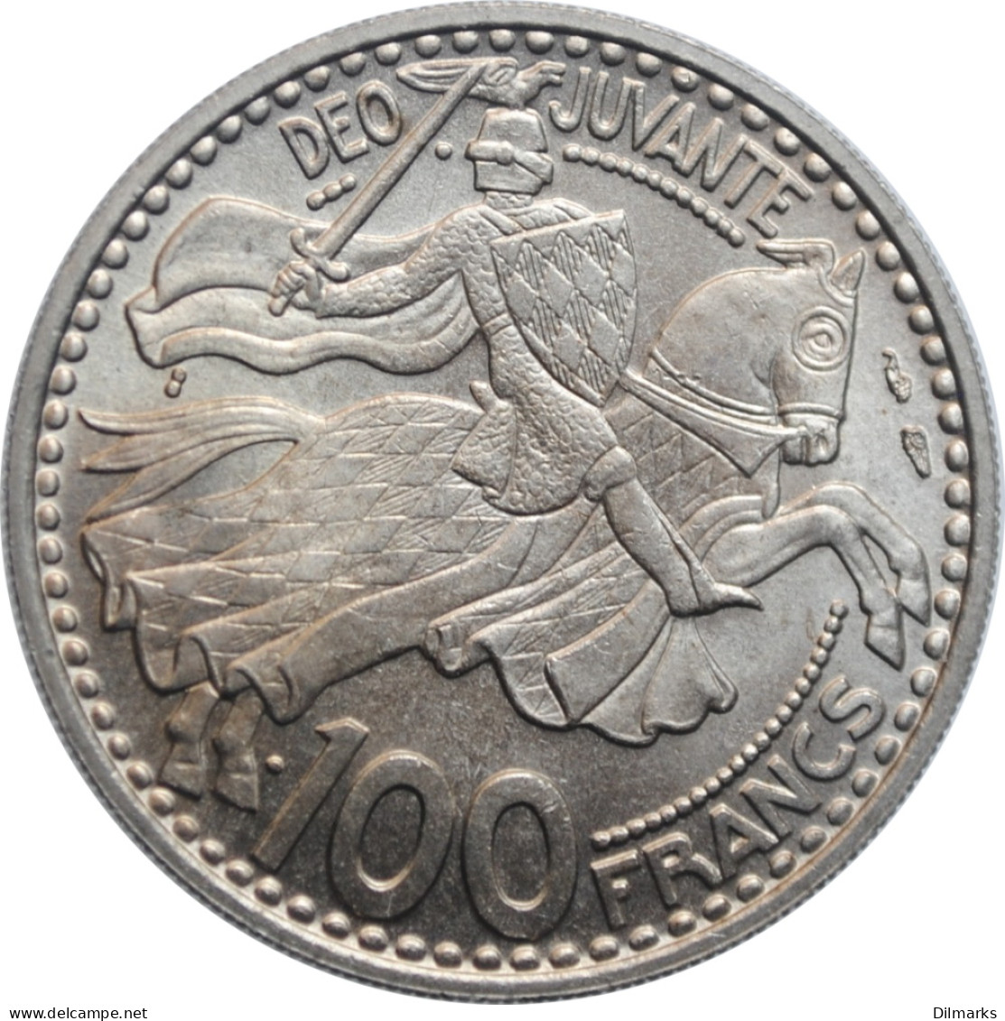 Monaco 100 Francs 1950, BU, &quot;Prince Rainier III (1949 - 2005)&quot; - Andere & Zonder Classificatie