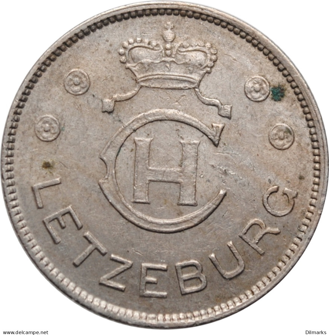 Luxembourg 1 Franc 1939, XF, &quot;Grand Duchess Charlotte (1918 - 1964)&quot; - Luxemburgo