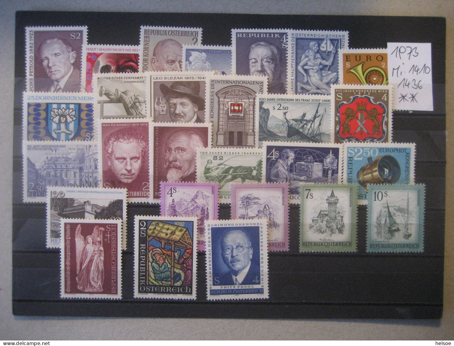 Österreich- Ganze Jahrgänge 1973, MiNr. 1410-1436 ** Ungebraucht - Annate Complete