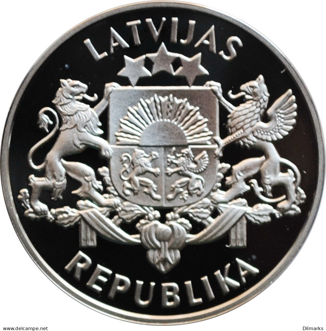Latvia 10 Latu 1993, PROOF, &quot;75th Anniversary - Republic Of Latvia&quot; - Latvia