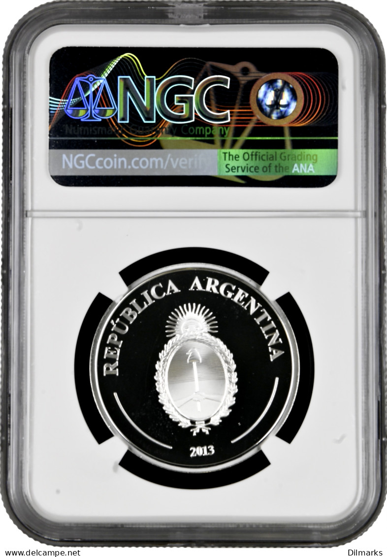 Argentina 5 Pesos 2013, NGC PF68 UC, &quot;Tango&quot; Top Pop - Argentine
