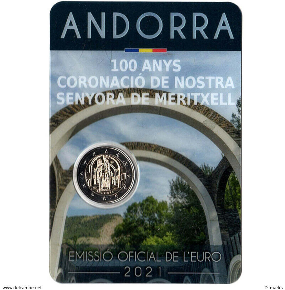 Andorra 2 Euro 2021, BU, &quot;100th Anniversary - Coronation Of Our Lady Of Meritxell&quot; - Andorra