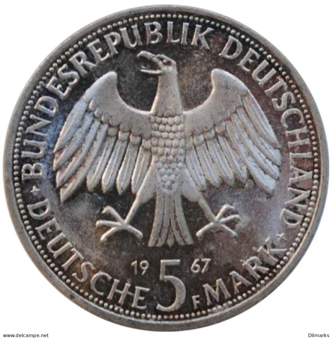 Germany - FRG 5 Mark 1967, PROOF, &quot;Wilhelm And Alexander Von Humboldt&quot; - 5 Mark