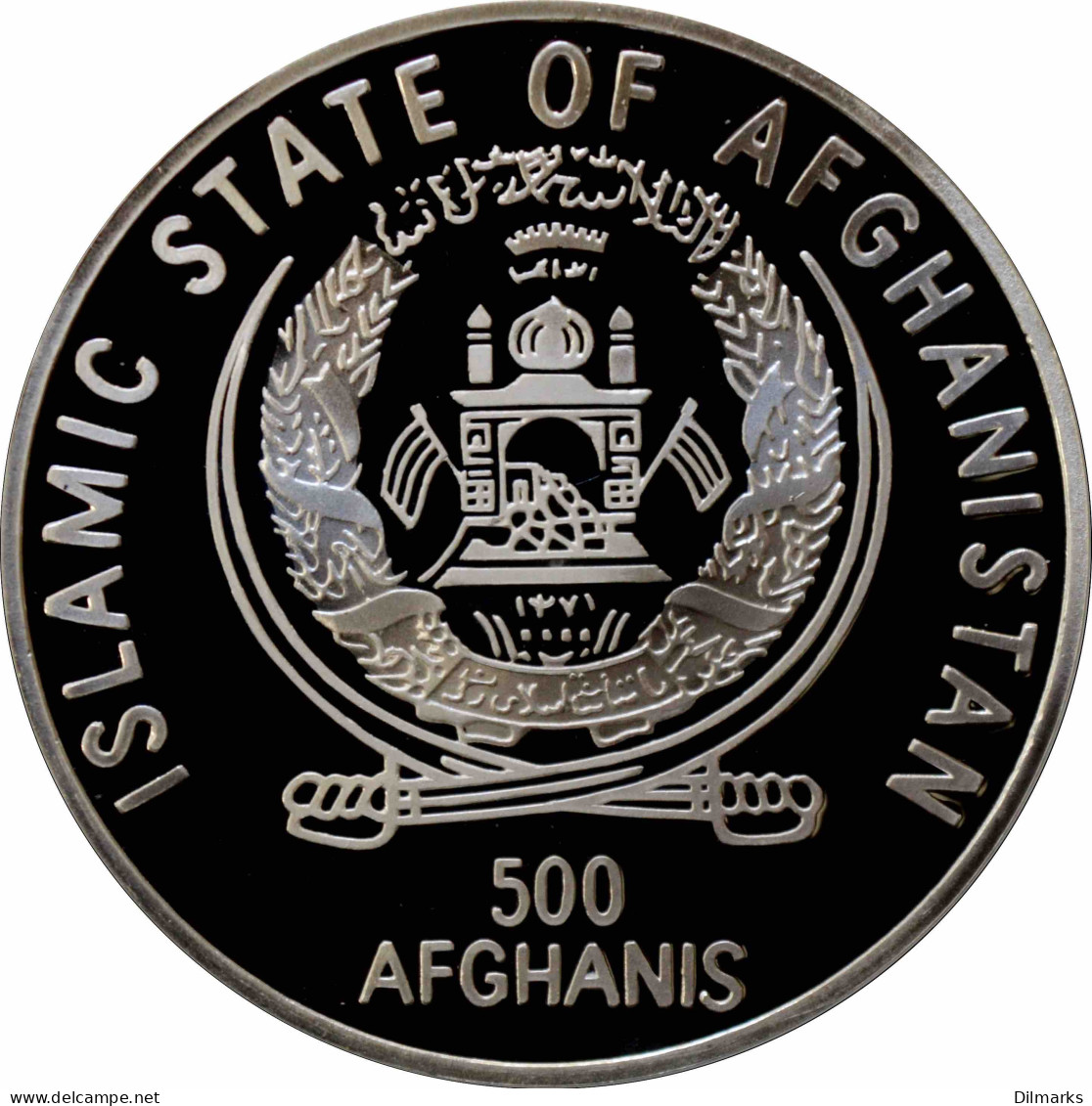 Afghanistan 500 Afghanis 2000, PROOF, &quot;WWF For Nature - Snow Leopard&quot; Silver - Afghanistan