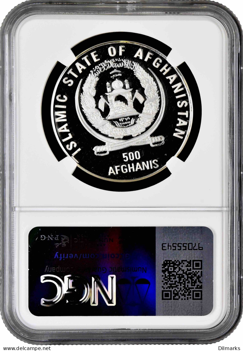 Afghanistan 500 Afghanis 1996, NGC PF69 UC, &quot;Charles Lindbergh&quot; Top Pop 2/0 - Afghanistan