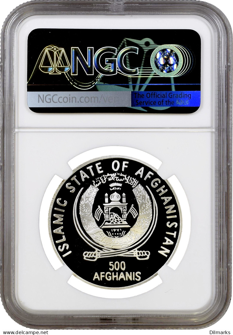 Afghanistan 500 Afghanis 2000, NGC PF69 UC, &quot;WWF - Snow Leopard&quot; Top Pop - Afghanistan