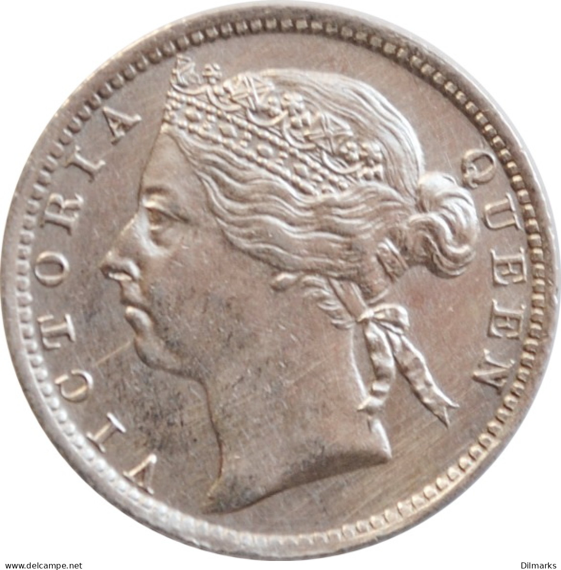 Straits Settlements 10 Cents 1898, AU, &quot;Queen Victoria (1845 - 1901)&quot; - Colonias