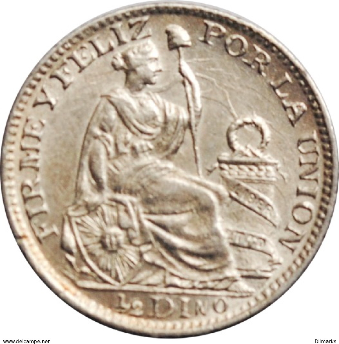 Peru 1/2 Dinero 1895 TF, UNC, &quot;República Del Perú (1863 - 1917)&quot; - Pérou