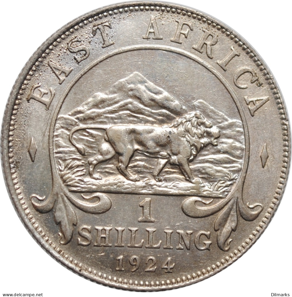British East Africa 1 Shilling 1924, AU, &quot;King George V (1911 - 1937)&quot; - Colonie