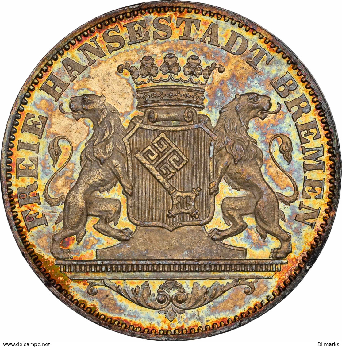 Bremen 36 Grote 1864, NGC MS63, &quot;Free Hanseatic City Of Bremen (1806 - 1871)&quot; - Taler Et Doppeltaler