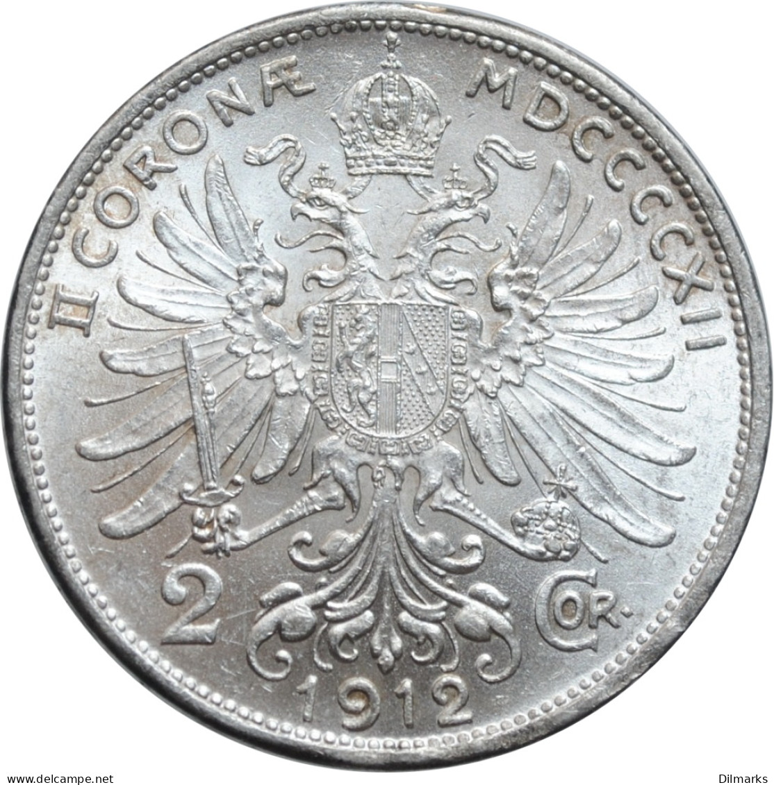 Austria 2 Corona 1912, UNC, &quot;Emperor Franz Joseph I (1848 - 1916)&quot; - Austria