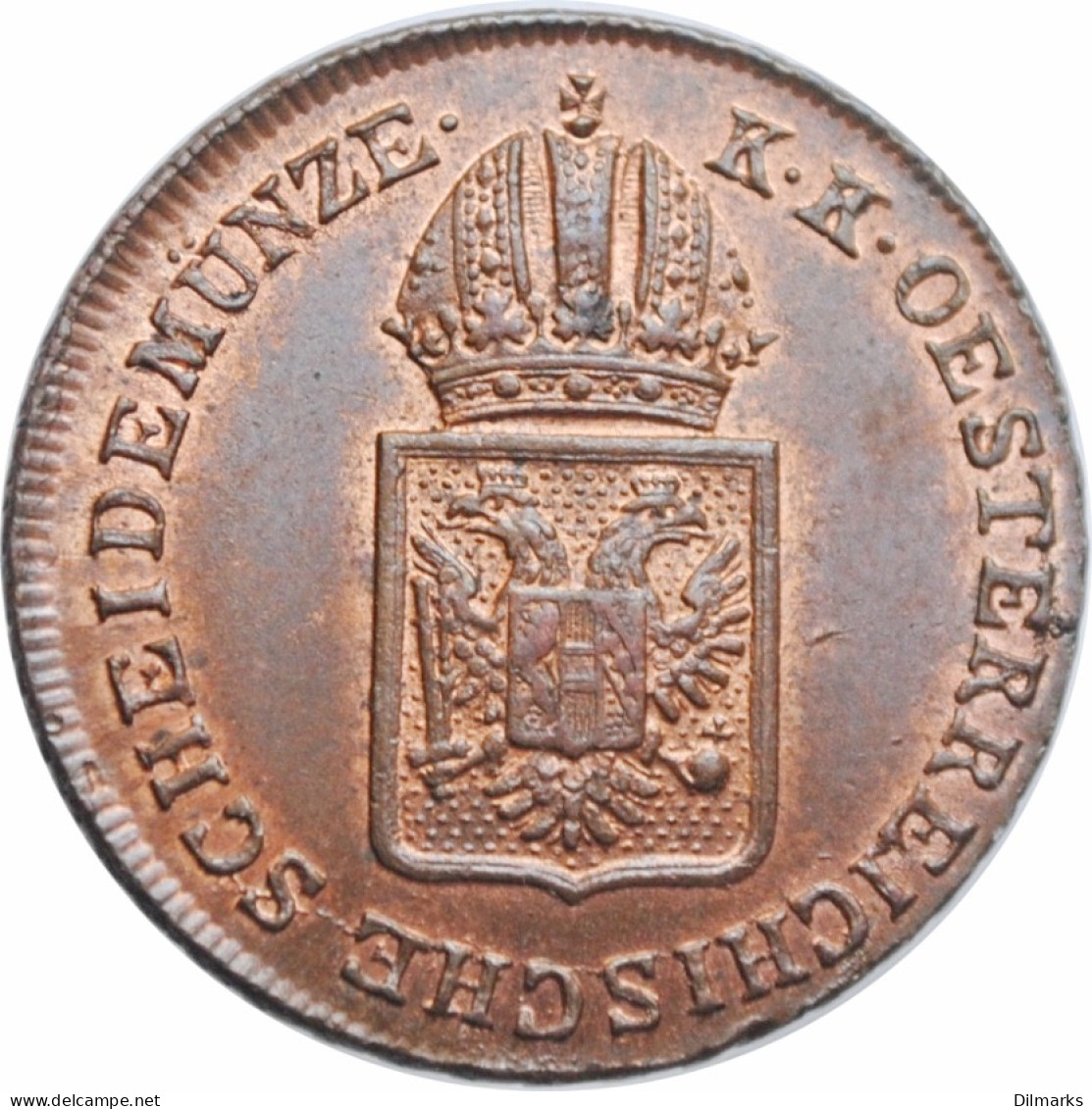 Austria 1/2 Kreuzer 1816 A, UNC, &quot;Emperor Franz II (1806 - 1835)&quot; - Austria