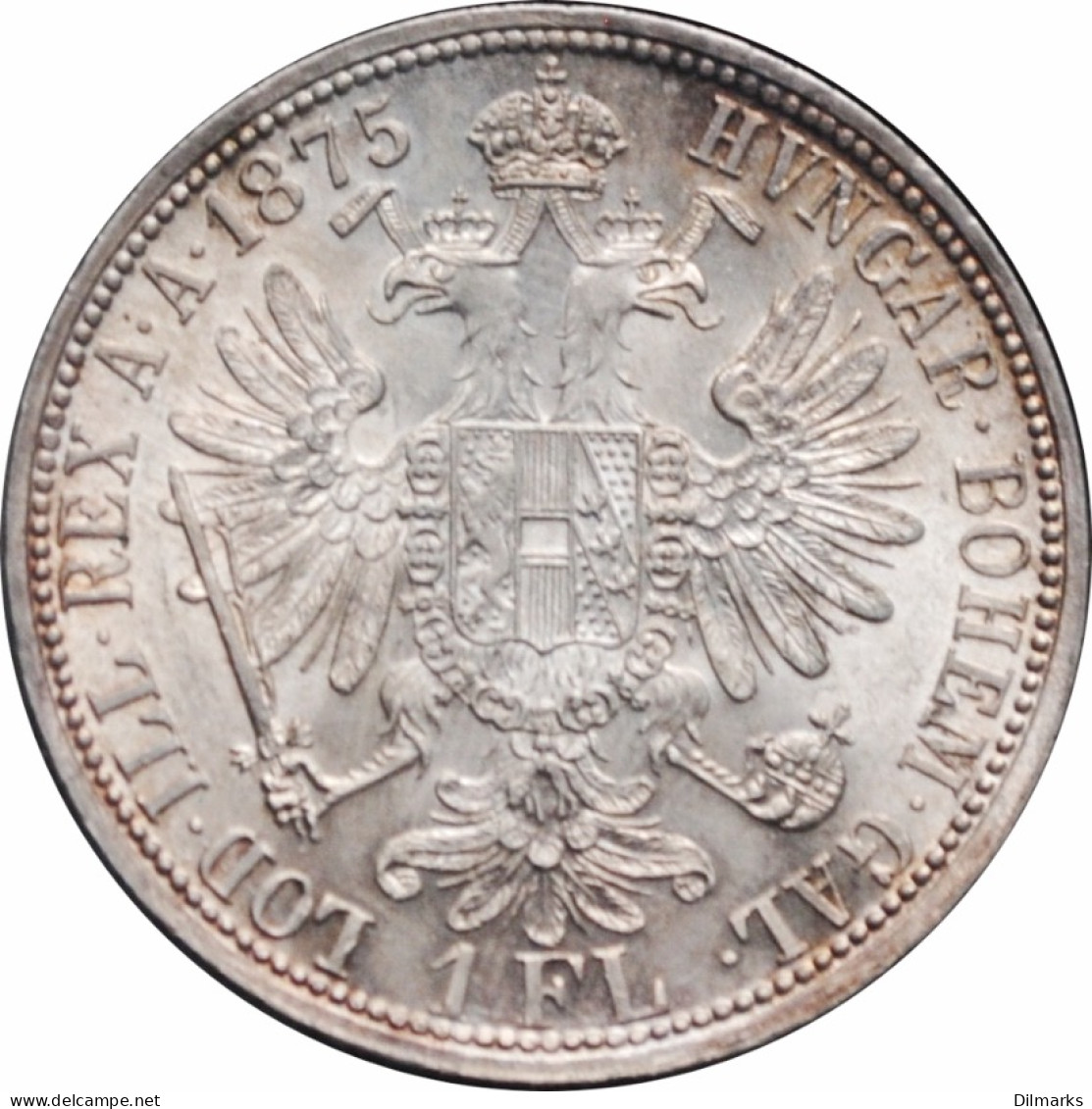Austria 1 Florin 1875, NGC MS63+, &quot;Emperor Franz Joseph I (1848 - 1916)&quot; - Austria