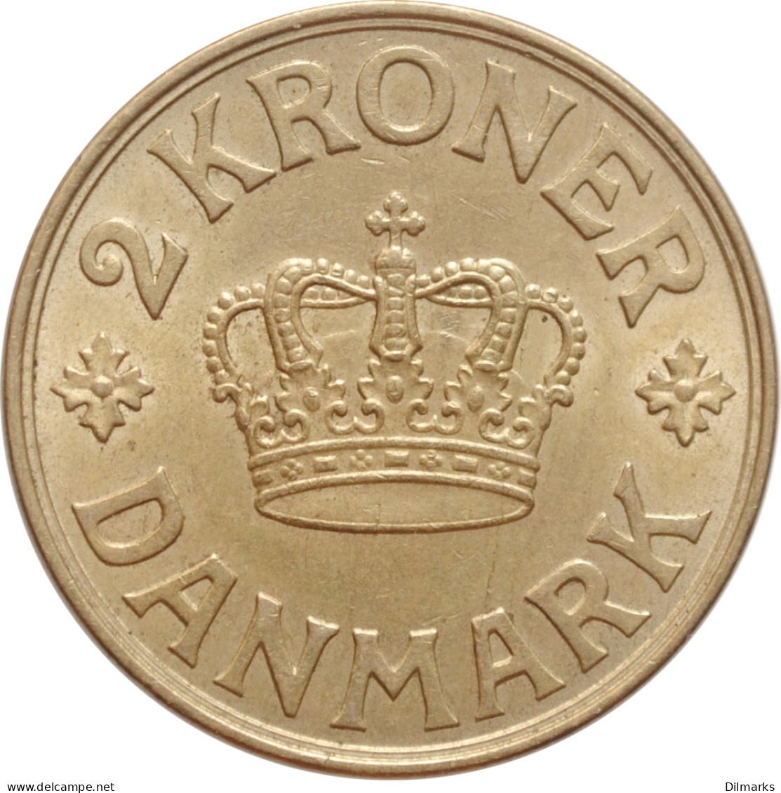 Denmark 2 Kroner 1939 N, UNC, &quot;King Christian X (1912 - 1947)&quot; - Denmark