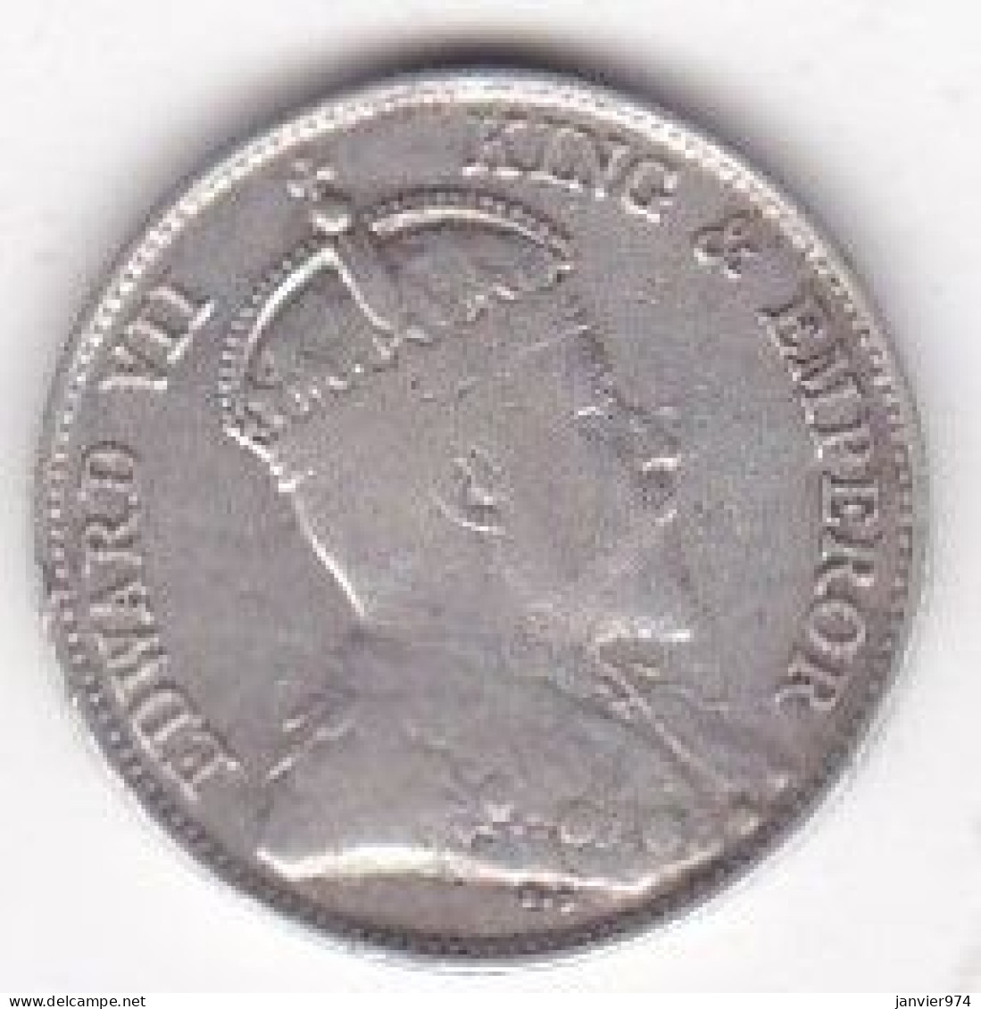 Hong Kong . 10 Cents 1902 . Edward VII. Argent . KM# 13 - Hongkong