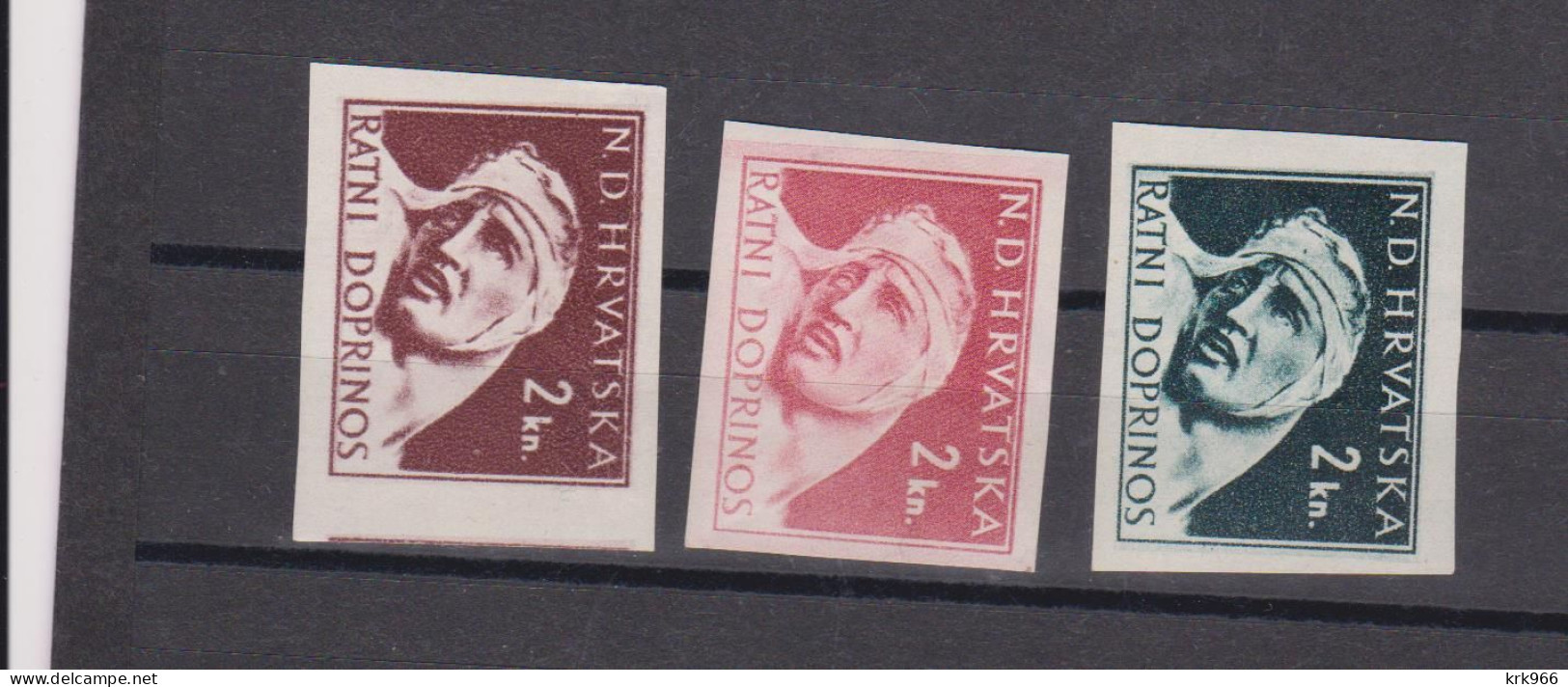 CROATIA WW II, War Relief 2 Kn Nice Proofs MNH - Kroatië