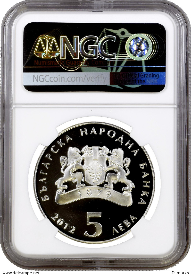 Bulgaria 5 Leva 2012, NGC PF69 UC, &quot;Bulgarian Folktales - The Lad And The Wind&quot; - Bulgarie