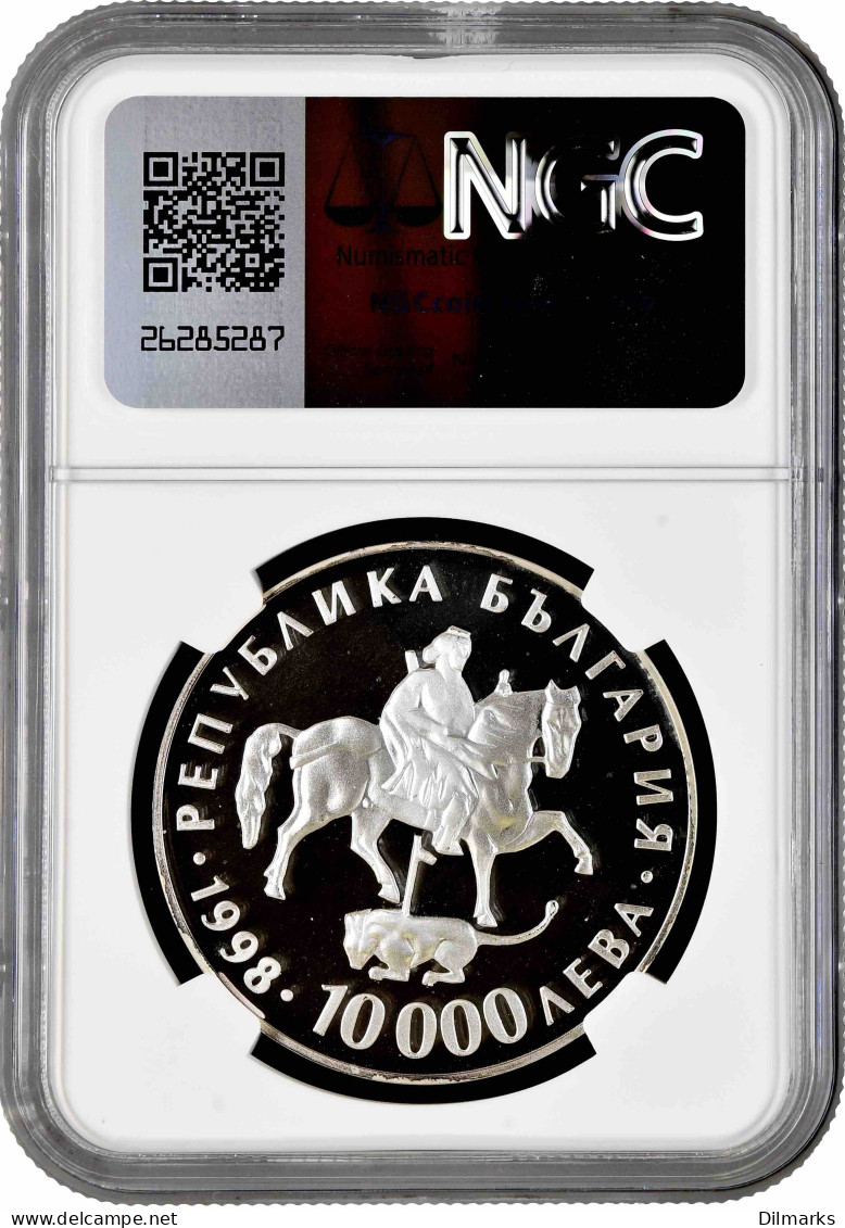 Bulgaria 10000 Leva 1998, NGC PF68 UC, &quot;Association With European Community&quot; - Bulgarie