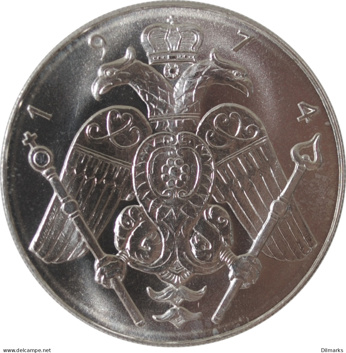 Cyprus 6 Pounds 1974, BU, &quot;Archbishop Makarios III&quot; - Zypern