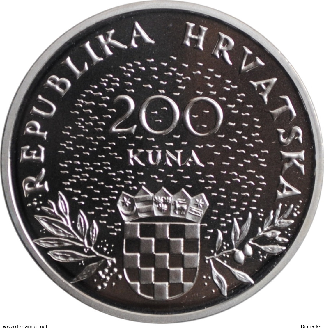 Croatia 200 Kuna 1995, PROOF. &quot;5th Anniversary - Independence&quot; - Croatie