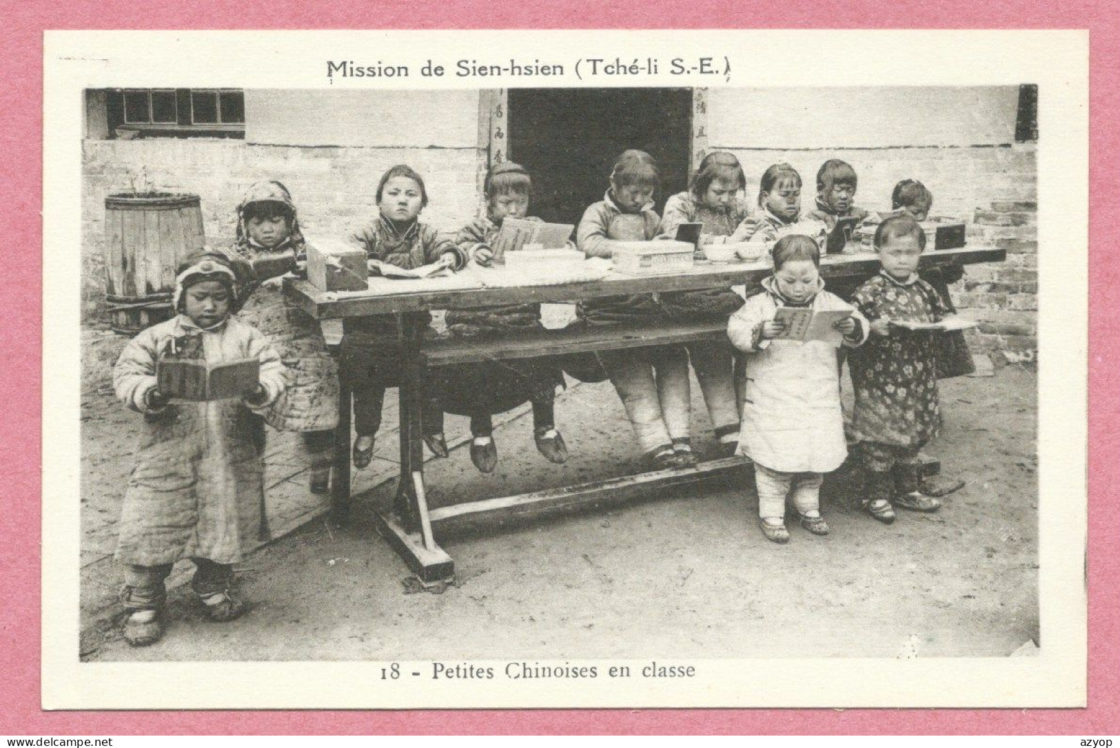 China - Chine - SIEN-HSIEN - SIENHSIEN - XIANXIAN - 献县 - Missions - Petites Chiloises En Classe - Chine