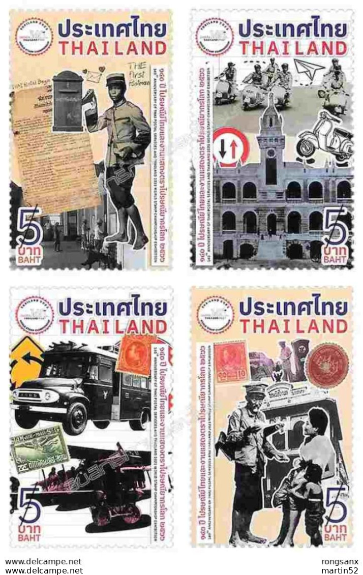 Thailand Thailand 2023-06-01: "Postal Scooter" Single From Set (hard To Get) ** MNH - Motorräder