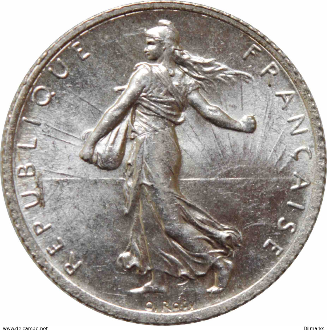 France 1 Franc 1919, BU, &quot;Third Republic (1870 - 1941)&quot; Silver Coin - Otros & Sin Clasificación