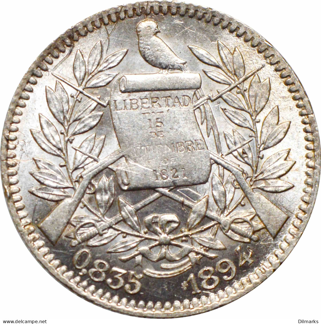 Guatemala 1 Real 1894, UNC, &quot;Real (1838 - 1912)&quot; - Guatemala