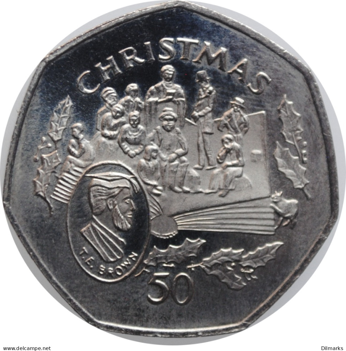 Isle Of Man 50 Pence 1997, UNC, &quot;Christmas&quot; - Altri & Non Classificati