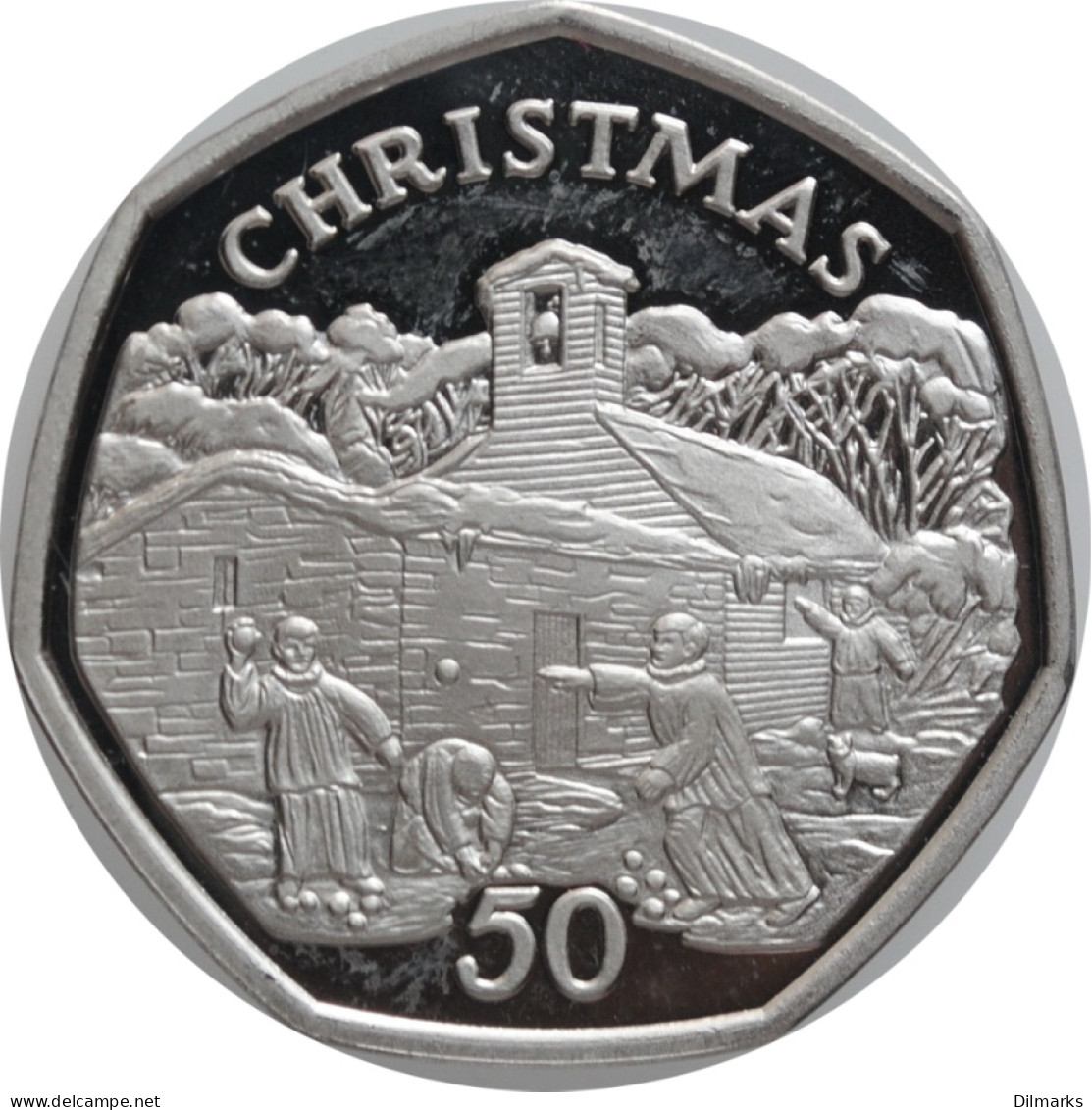 Isle Of Man 50 Pence 1996, PROOF, &quot;Christmas&quot; - Altri & Non Classificati