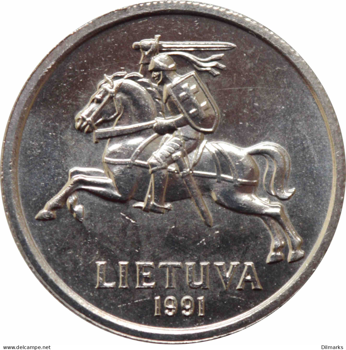 Lithuania 2 Litas 1991, UNC, &quot;2nd Republic (Lietuva) (1991 - 2014)&quot; - Lithuania