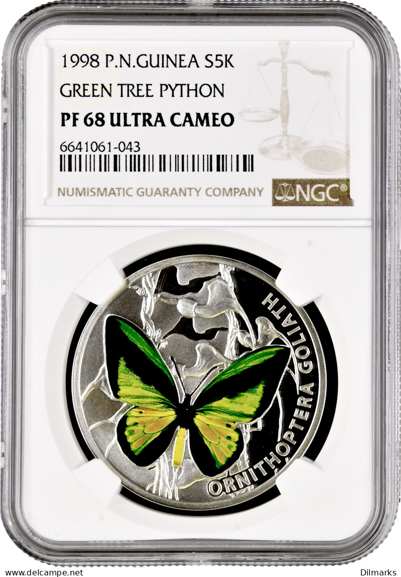 Niue 1 Dollar 2012, NGC PF68 UC, &quot;Butterflies - Goliath Birdwing&quot; - Niue
