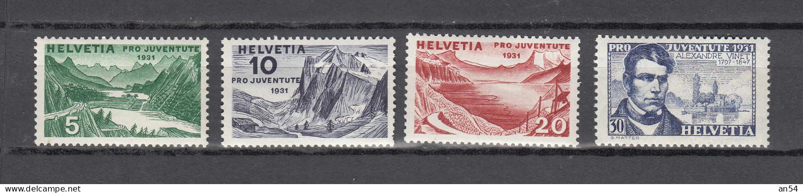 PJ   1931     N° J57 à J60   NEUFS**     COTE 20.00      CATALOGUE SBK - Unused Stamps