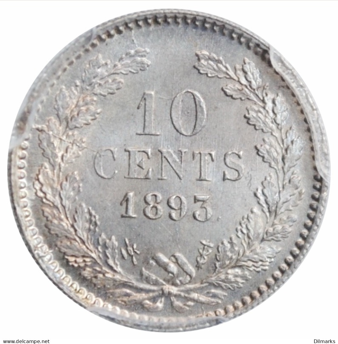 Netherlands 10 Cents 1893, PCGS MS64, &quot;Queen Wilhelmina (1890 - 1948)&quot; - Autres – Afrique