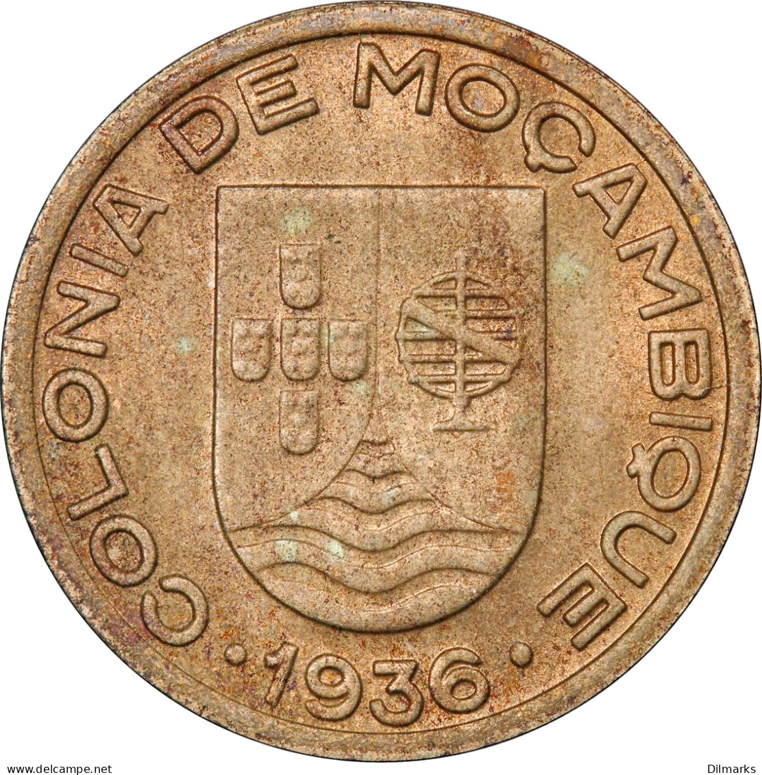 Mozambique 50 Centavos 1936, PCGS MS64, &quot;Portuguese Colony (1935 - 1974)&quot; - Mozambique